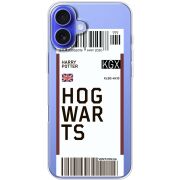 Прозрачный чехол BoxFace Apple iPhone 16 Plus Ticket Hogwarts