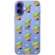 Прозрачный чехол BoxFace Apple iPhone 16 Plus Pattern Baby Yoda