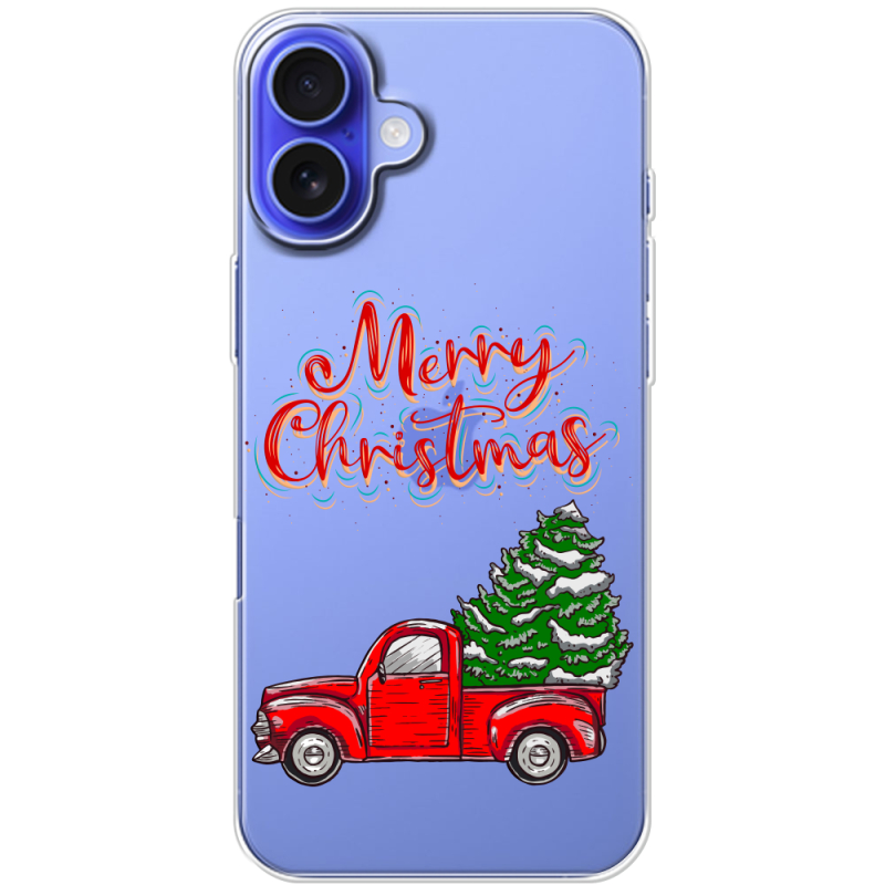 Прозрачный чехол BoxFace Apple iPhone 16 Plus Holiday Car