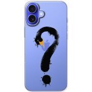 Прозрачный чехол BoxFace Apple iPhone 16 Plus Swan question