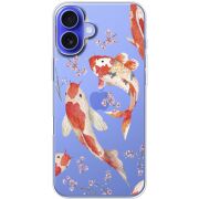 Прозрачный чехол BoxFace Apple iPhone 16 Plus Japanese Koi Fish