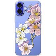 Прозрачный чехол BoxFace Apple iPhone 16 Plus Cherry Blossom