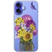 Прозрачный чехол BoxFace Apple iPhone 16 Plus My Bouquet