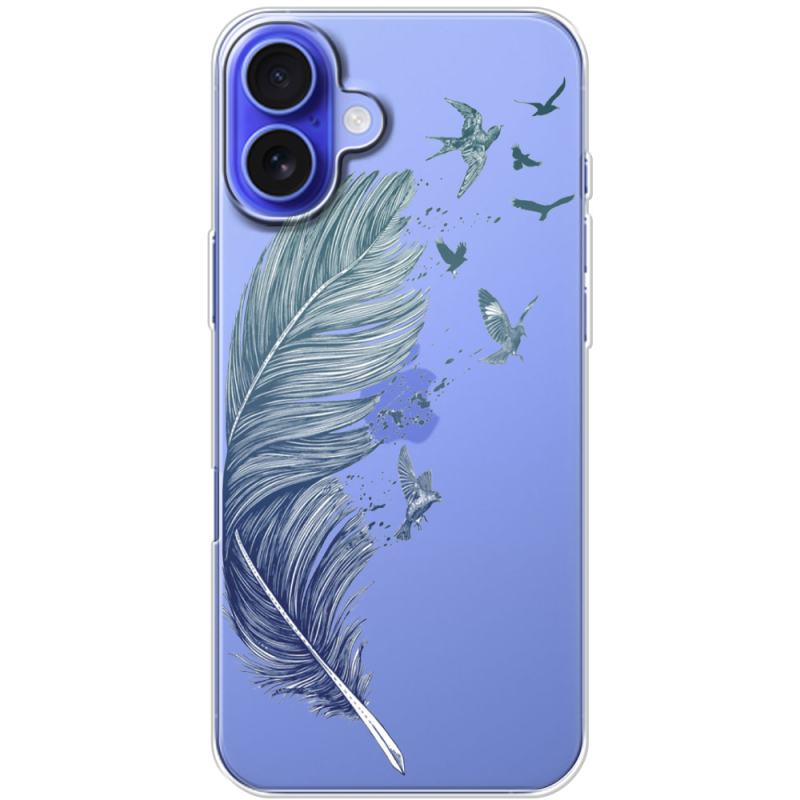 Прозрачный чехол BoxFace Apple iPhone 16 Plus Feather