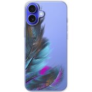 Прозрачный чехол BoxFace Apple iPhone 16 Plus Feathers