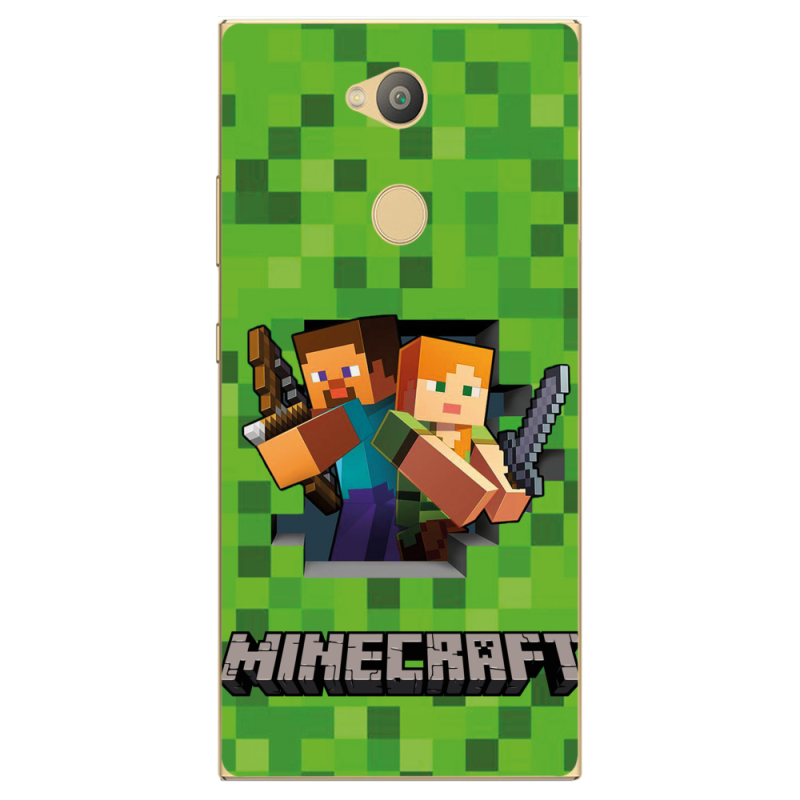 Чехол Uprint Sony Xperia L2 H4311 Майнкрафт Стів і Алекс