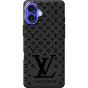 Черный чехол BoxFace Apple iPhone 16 Plus LV Style