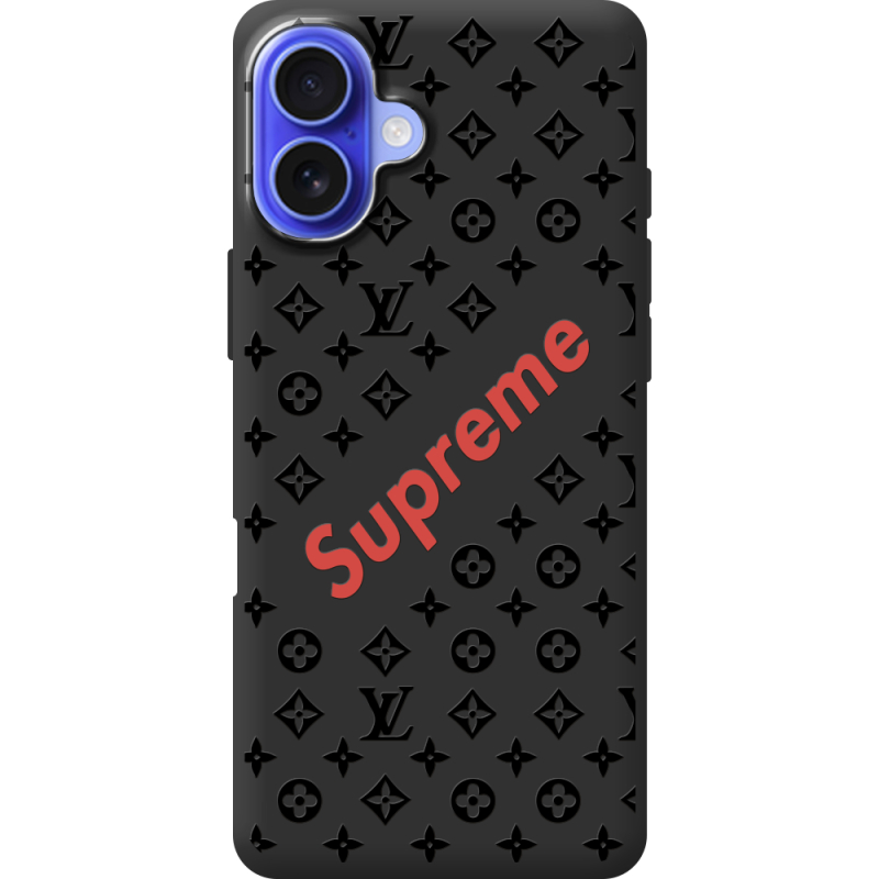 Черный чехол BoxFace Apple iPhone 16 Plus Style S