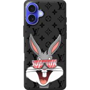 Черный чехол BoxFace Apple iPhone 16 Plus looney bunny