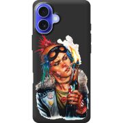 Черный чехол BoxFace Apple iPhone 16 Plus Tanker Girl