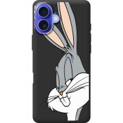 Черный чехол BoxFace Apple iPhone 16 Plus Lucky Rabbit