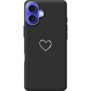 Черный чехол BoxFace Apple iPhone 16 Plus My Heart