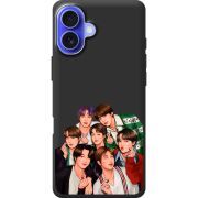 Черный чехол BoxFace Apple iPhone 16 Plus BTS