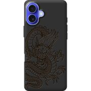 Черный чехол BoxFace Apple iPhone 16 Plus Chinese Dragon