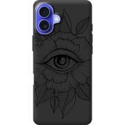 Черный чехол BoxFace Apple iPhone 16 Plus Eye