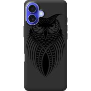 Черный чехол BoxFace Apple iPhone 16 Plus Owl