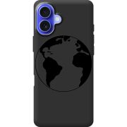 Черный чехол BoxFace Apple iPhone 16 Plus Earth