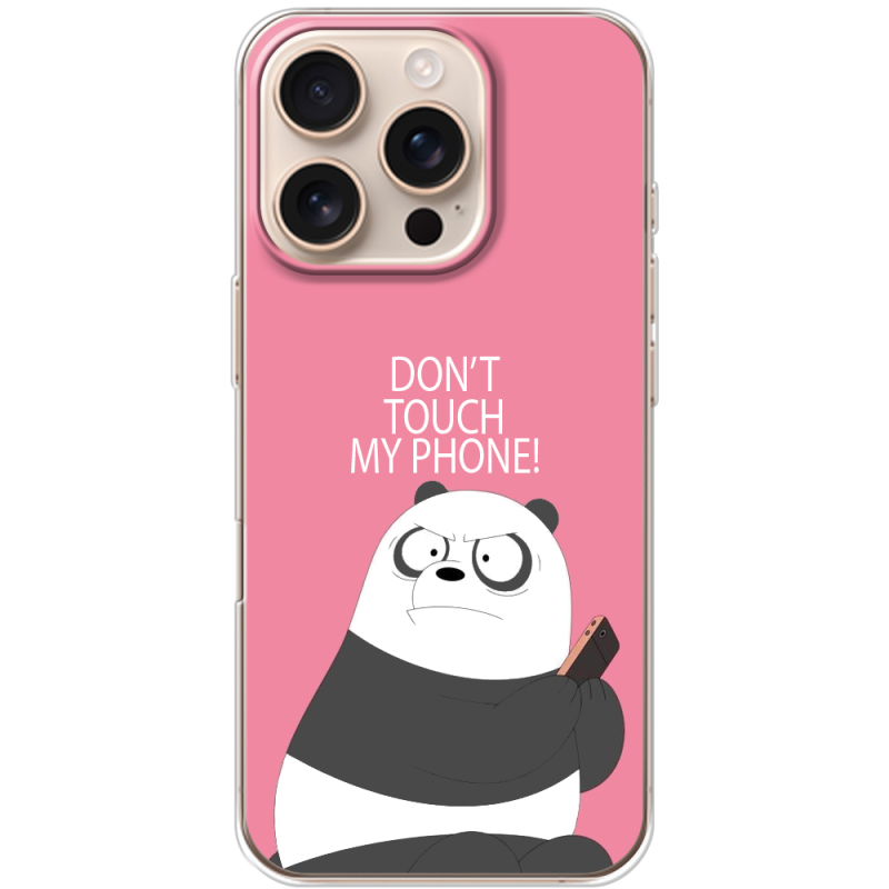 Чехол BoxFace Apple iPhone 16 Pro Dont Touch My Phone Panda