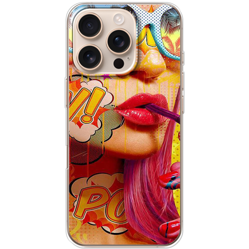 Чехол BoxFace Apple iPhone 16 Pro Yellow Girl Pop Art