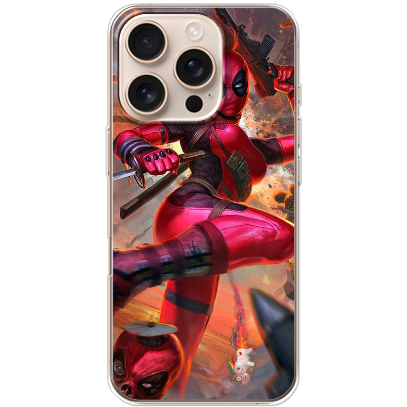 Чехол BoxFace Apple iPhone 16 Pro Woman Deadpool