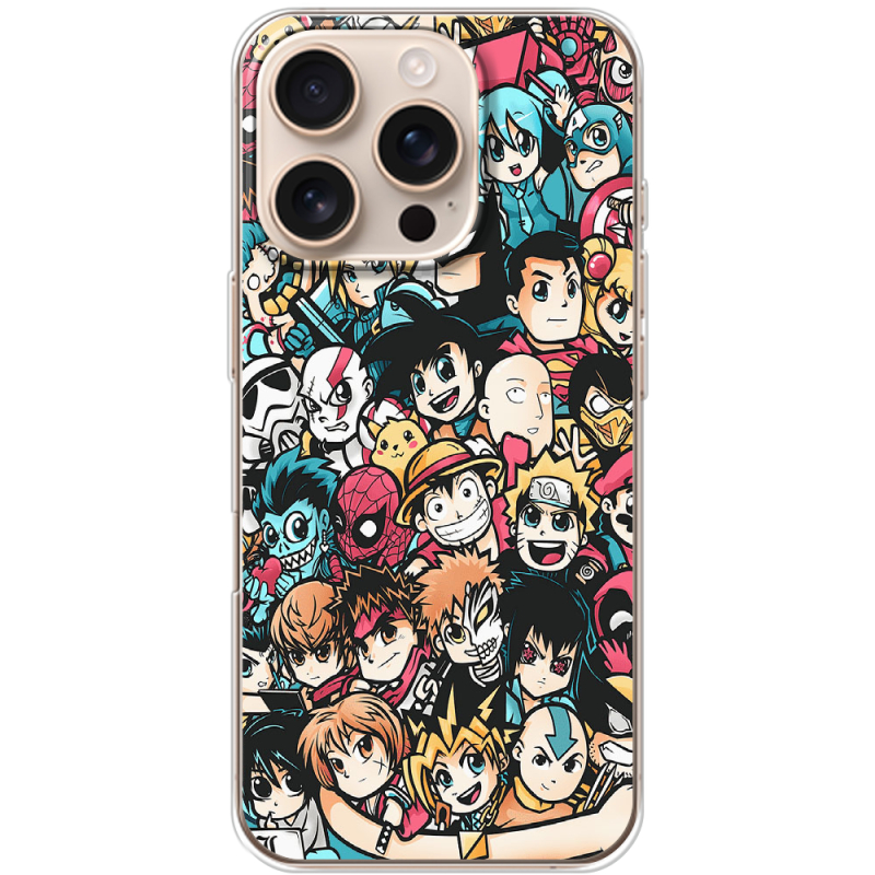 Чехол BoxFace Apple iPhone 16 Pro Anime Stickers