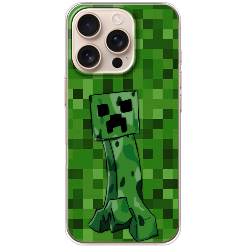 Чехол BoxFace Apple iPhone 16 Pro Minecraft Creeper