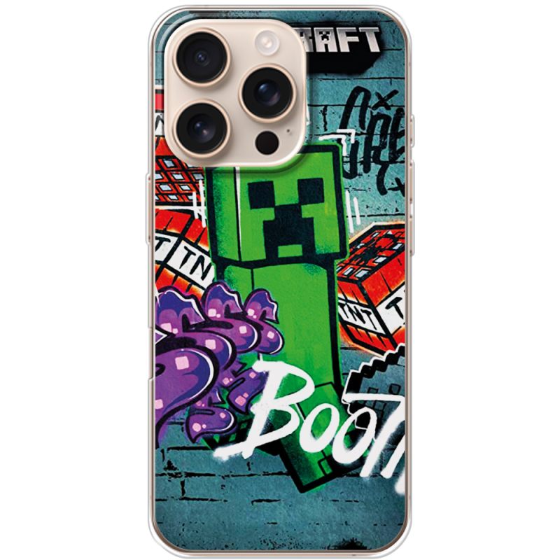 Чехол BoxFace Apple iPhone 16 Pro Minecraft Graffiti