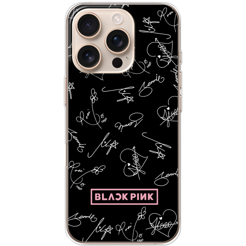 Чехол BoxFace Apple iPhone 16 Pro Blackpink автограф