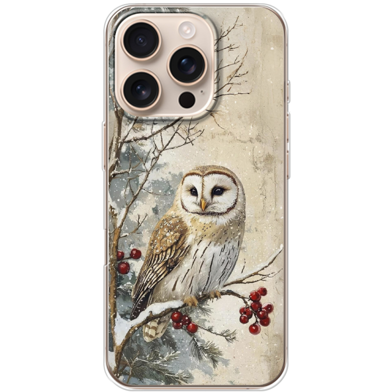 Чехол BoxFace Apple iPhone 16 Pro Christmas Owl