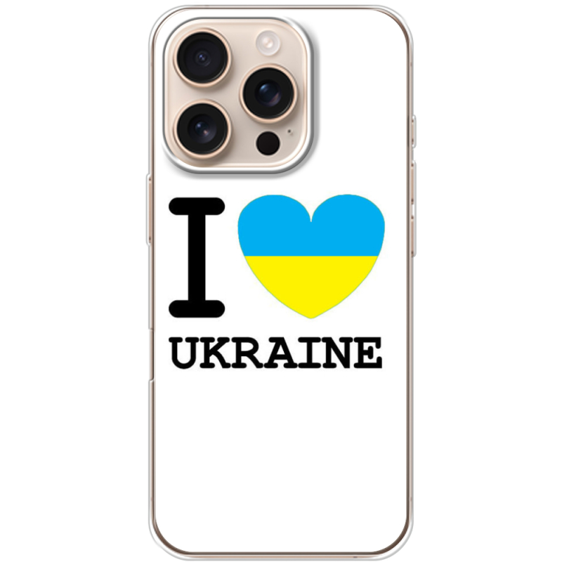 Чехол BoxFace Apple iPhone 16 Pro I love Ukraine