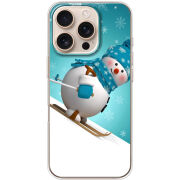 Чехол BoxFace Apple iPhone 16 Pro Skier Snowman