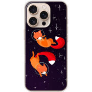 Чехол BoxFace Apple iPhone 16 Pro Fox-Astronauts