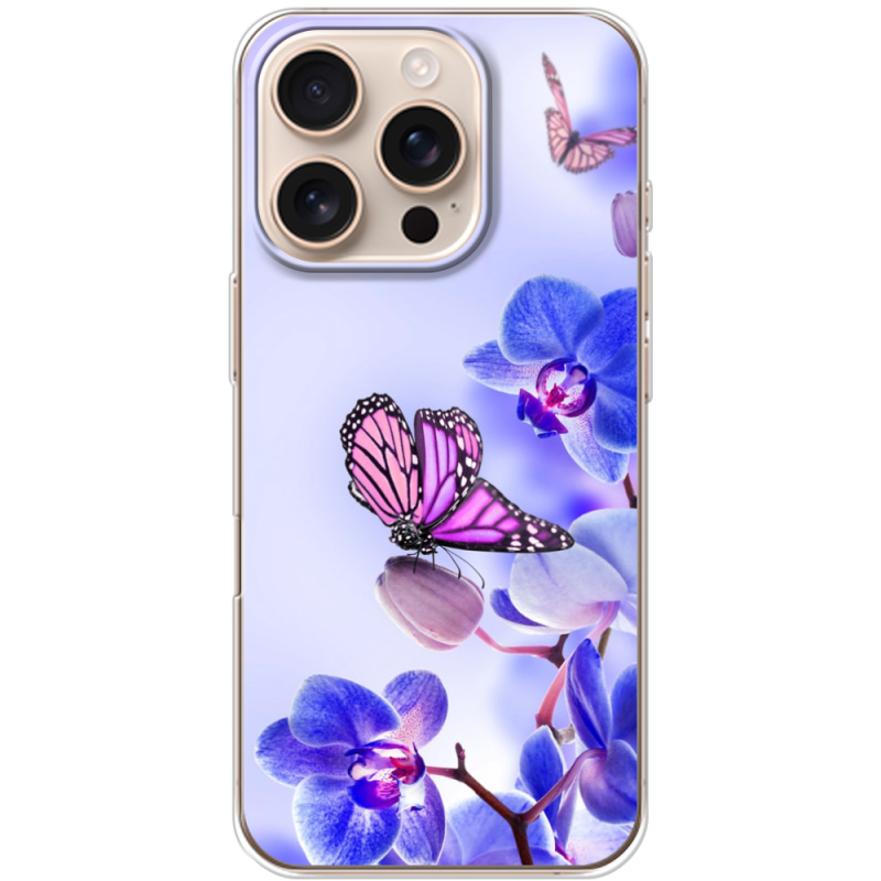 Чехол BoxFace Apple iPhone 16 Pro Orchids and Butterflies