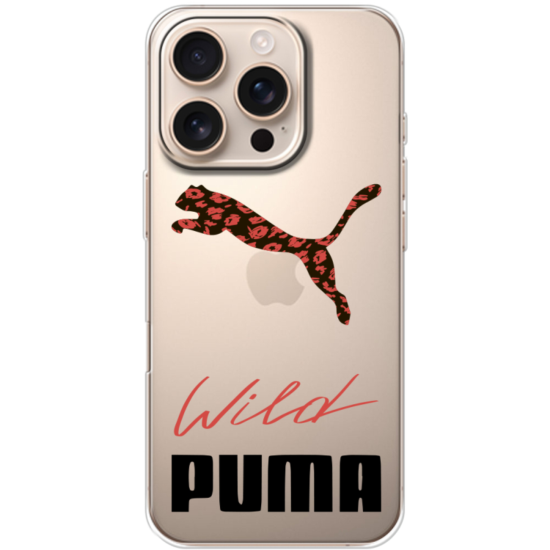 Прозрачный чехол BoxFace Apple iPhone 16 Pro Wild Cat