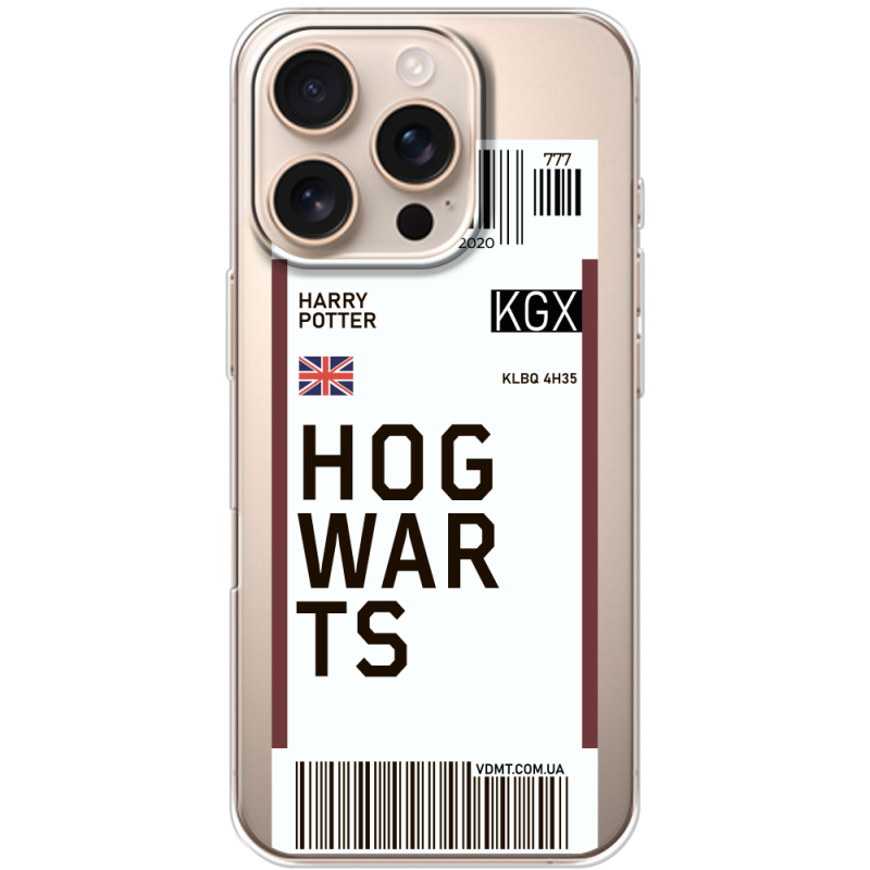 Прозрачный чехол BoxFace Apple iPhone 16 Pro Ticket Hogwarts