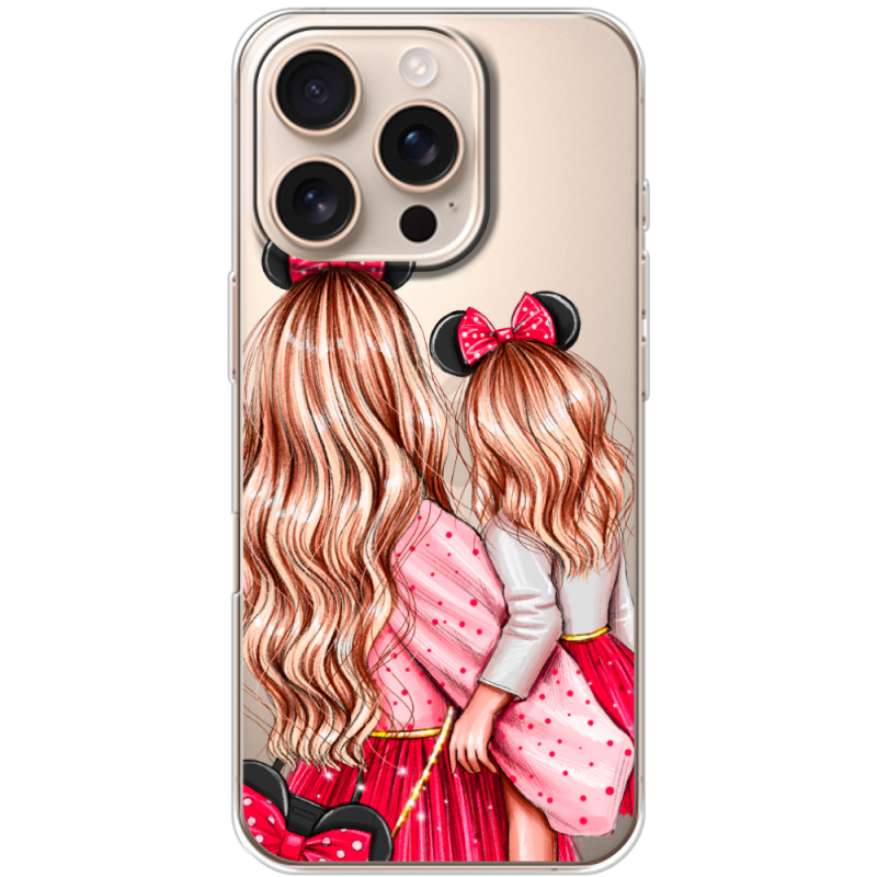 Прозрачный чехол BoxFace Apple iPhone 16 Pro Mouse Girls