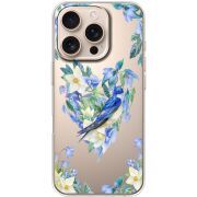 Прозрачный чехол BoxFace Apple iPhone 16 Pro Spring Bird