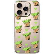 Прозрачный чехол BoxFace Apple iPhone 16 Pro Pattern Baby Yoda