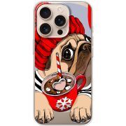 Прозрачный чехол BoxFace Apple iPhone 16 Pro Winter Puggy