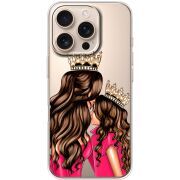 Прозрачный чехол BoxFace Apple iPhone 16 Pro Queen and Princess