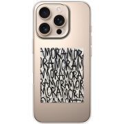 Прозрачный чехол BoxFace Apple iPhone 16 Pro Amor Amor