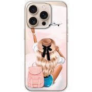 Прозрачный чехол BoxFace Apple iPhone 16 Pro Travel Girl