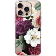 Прозрачный чехол BoxFace Apple iPhone 16 Pro Floral Dark Dreams