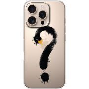Прозрачный чехол BoxFace Apple iPhone 16 Pro Swan question