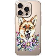 Прозрачный чехол BoxFace Apple iPhone 16 Pro Winking Fox