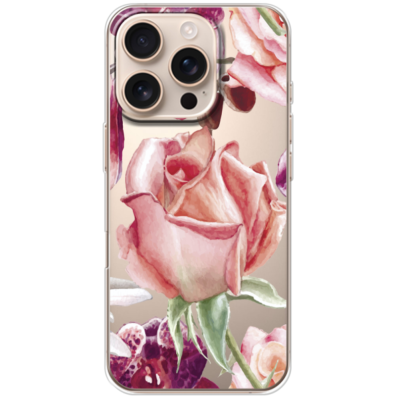 Прозрачный чехол BoxFace Apple iPhone 16 Pro Rose