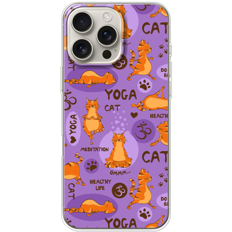 Чехол BoxFace Apple iPhone 16 Pro Max Yoga Cat