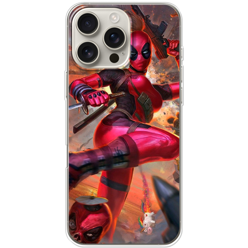 Чехол BoxFace Apple iPhone 16 Pro Max Woman Deadpool