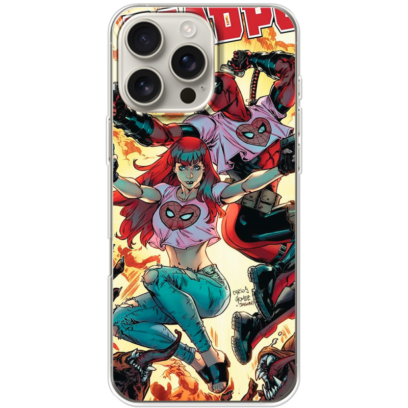 Чехол BoxFace Apple iPhone 16 Pro Max Deadpool and Mary Jane