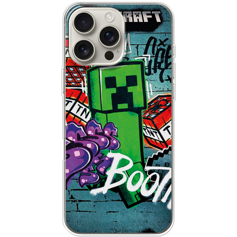 Чехол BoxFace Apple iPhone 16 Pro Max Minecraft Graffiti